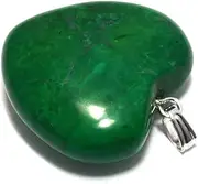 [CrystalAge] Malachite Howlite Heart Pendant