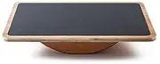 StrongTek Professional Wooden Balance Board, Rocker Board, Wood Standing Desk Accessory, Balancing Board for Under Desk, Anti Slip Roller, Core Strength, Stability, Office Wobble Boards …