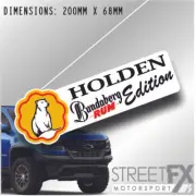 Holden Bundaberg Rum Sticker Decal 4x4 4WD Camping Caravan Trade Truck Aussie