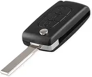 FLJKCT Car Key Shell Key Case 3 Buttons Flip Folding Remote Car Key Shell Cover,for Citroen C2 C3 C4 C5 C6 C8