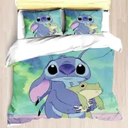 v2134 Bed Sheets -Modern Printed Duvet Cover Set, Co-branded Stitch Bedding Set, Comforter Bedding Sets, , PCs 3-Piece Bedding Set (1 Duvet Cover + 2