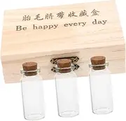 GLSTOY Lanugo Storage Box Cord Keepsake Tooth Keepsake Holder First Tooth Collection Container Cord Case Hair Memorial Bottle Hair Storage Souvenir