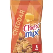 Chex Mix Cheddar Savory Snack Mix, Bold & Crunchy Cheese Snack, 8 OZ (Pack of 6)