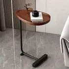 Fashion Snack Side Table, C Shaped End Table for Sofa Couch Bed Small Table Room