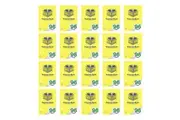 20x Spirax 117 Exercise Book A4 18mm Dotted Thirds 96 Pages Notebook Yellow