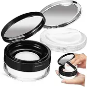 FOYTOKI Loose Powder Compact Cases Puff Makeup Container Storage for Baby Powder Skincare Portable Travel Size