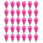 30 Pack E27 Screw LED Bulb SMD 2835 5W Pink Non-dimmable Bulbs for Stage Bar KTV