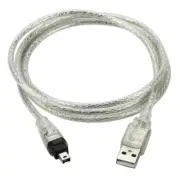 USB Male to Firewire IEEE 1394 4Pin Male Ilink Adapter Cord Cable for DCR-TRV75E