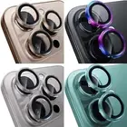For Apple iPhone 16 Pro Max 15 14 13 12 Glass Camera Lens Metal Ring Protector