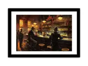 Vintage Bar Framed Print Framed Print