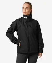WOMENS CREW MIDLAYER JACKET 2.0, Black | Helly Hansen AU