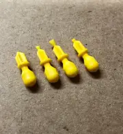 Corgi Toys 4 Yellow PLASTIC ROCKETS for #336 -- 007 James Bond Toyota 2000