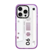 iPhone 16 Pro Impact Case MagSafe Compatible CASETiFY MiXTAPE - White