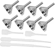 Ciieeo Pcs Set Mini Metal Funnel Set Small Funnels for Essential Oils Perfume Droppers Liquid Filling Bottles