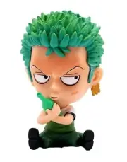 Zoro Action Figure – Limited Edition PVC (Zoro with Bottle), Green-Black, 5x4 cm