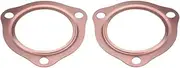 HDVCRNBAVW Reusable Copper Header Exhaust Collector Gaskets 3-1/2 Inch Compatible For SBC BBC 302 350 454 3.5 Inch Collectors exhaust gasket