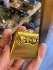 Estee Lauder Solid Perfume Compact Golden Handbag with Bow – Elegant Vintage Des