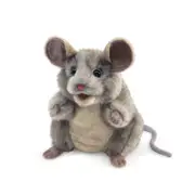 Folkmanis Mouse Hand Puppet Kids/Children Animal Soft Plush Toy Grey 3y+