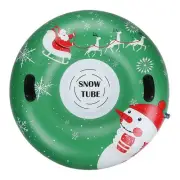 Snow Tube Snow Sled Inflatable 48” Heavy Duty Winter Outdoor Fun Toys
