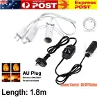 Salt Lamp E14 Power Cord Cable 1.8M Dimmer &ON/OFF Button Control Bulb Switch AU