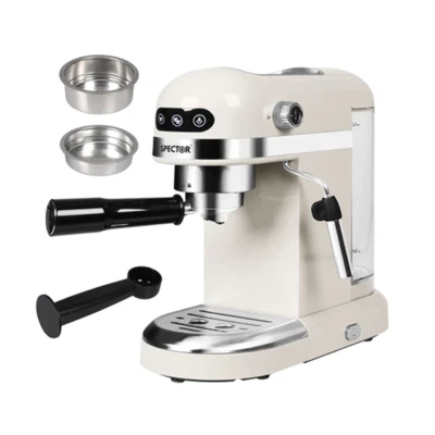 Coffee Maker Machine Espresso Cafe Barista Milk Frother Milky White