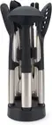 Joseph Joseph Elevate Fusion 5-Piece Silcone Kitchen Utensil Compact Stand, B...