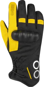 Bering Zephyr waterproof Ladies Motorcycle Gloves, black-yellow, Size S for Women Black Yellow