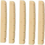 Totority 6 String Bass Guitar Nut Pack 5pcs Plastic Nut Replacement Lightweight Durable Gl73