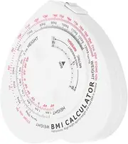 Fitness Measuring Tape Automatic Rolling Tape Girth Measuring Ruler Body Measure Tape Retractable Flexible Measuring Tape for Body Measurements Measurement Tool White Plastic