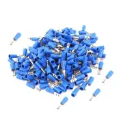 100Pcs Blue Female 2.8mm Spade Insulated 16-14AWG Wire Crimp Terminals