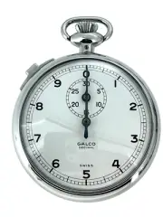 Stopwatch Timer Galco Decimal #820 Side Slider Swiss New NOS NIB Mechanical Vtg