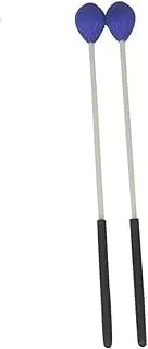 1 Pair percussion instrument marimba mallet, Yarn Mallets Accessories,Marimba mallet accessories, Outdoor use gavel carillon marimba planet puzzle marimba stick keyboard gavel fiber gavel (Blue)