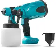 TooToo 18V Cordless Paint Sprayer Electric Spray Gun for Makita Replacemet Battery