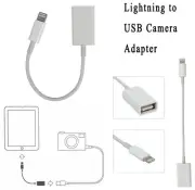OTG Camera Cable For iPhone Connection Male 8 Pin to USB Adapter iOS