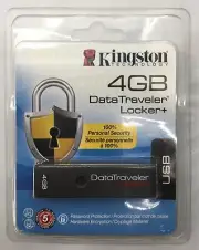 Kingston 4GB DATATRAVELER LOCKER+ NEW DTL+ USB Flash Drive NOS Sealed