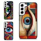 For Samsung S21 S22 S23 S24 Ultra FE landscape consisting eyeballs Flexible Case