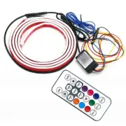 Car Hood LED Light Strip RGB Dynamic Turn Signal Lamp Ambient Decor Waterproof