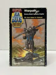 1984 Super Go Bots WARPATH 020 Box 100% Complete Tonka 7252 Enemy Robot Apache