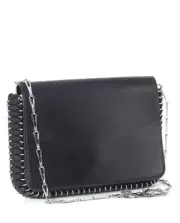 Paco Rabanne Chain Mail Disc Ring Crossbody Bag Black