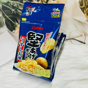 日本 Calbee 卡樂比 四連洋芋片 鹽味 60g 四連餅乾｜全店$199免運