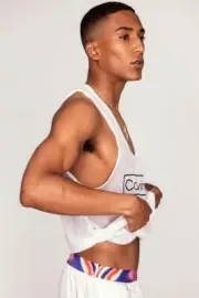 [O639] Handsome Man Cute Model Showing Off Body Male Physique Photography