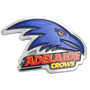 Adelaide Crows AFL 3D Chrome Emblem Badge - For Cars, Bikes, Laptops, Most Things