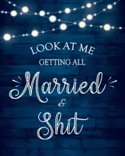 Look at Me Getting All Married & Shit Wedding Planner and Organizer: a Comple...