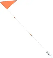 WOONEKY Bike Flag Kit 2 Pack Flags with Poles for Boys and Girls City Bikers Adults Quick Install High Vis Sturdy Fiber Glass Random Colors