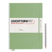 Master Slim Hardcover Plain Notebook, 123 Page (Sage) - A4+