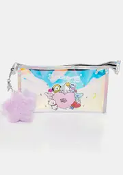 [The Crème Shop] BT21 Holographic Travel Pouch W/ Plushie Star