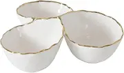 Portofino, 3 Section Server, 8.5" x 8.5" x 3.25"