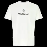 在飛比找momo購物網優惠-【MONCLER】春夏新款 男款 品牌LOGO 短袖T恤-白