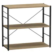 Flexi Storage Studio 755mm Black And Oak Silhouette 3 Shelf Starter Kit