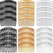 24 Pcs Women Hair Comb Accessories French Hair Side Combs Plastic Twist Decorative Clips with 11/23 Teeth Wedding Veil clip for Women
